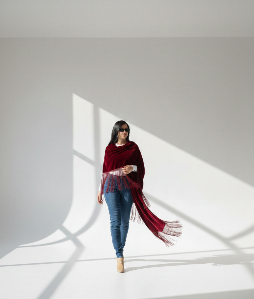 وشاح حرير السُلطان - قصير